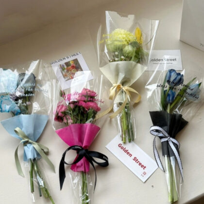 ផ្លាស្ទិចខ្ជប់ផ្កា (ថ្លា)